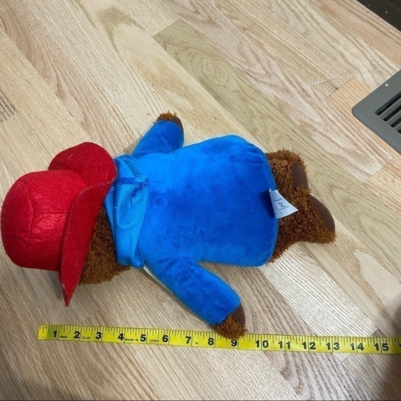 Paddington Bear Plush Stuffed Animal Hat Coat Blue Red Kids Toy Brown - Picture 3 of 6